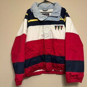 Vintage 90s Ivy Crew Ocean Racing Puffer Jacket